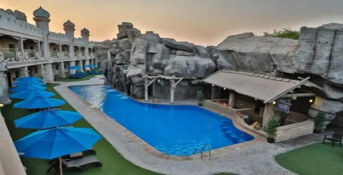 Emirates Park Resort Abu Dhabi with zoo view, family-friendly chalets, and outdoor pool