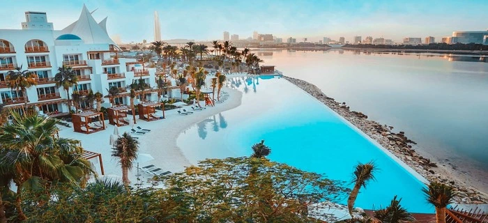 Park Hyatt Dubai luxury hotel on Dubai Creek with infinity pool and waterfront views