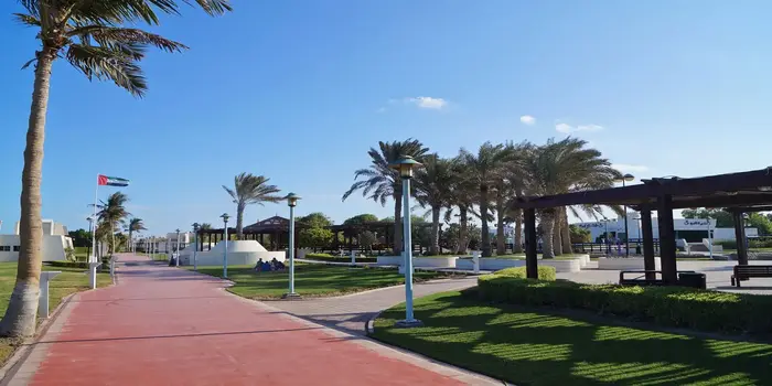 Umm Suqeim Park Dubai with playgrounds, picnic areas, and Burj Al Arab views