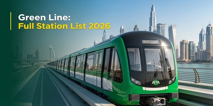 Dubai Metro Green Line station list and route guide